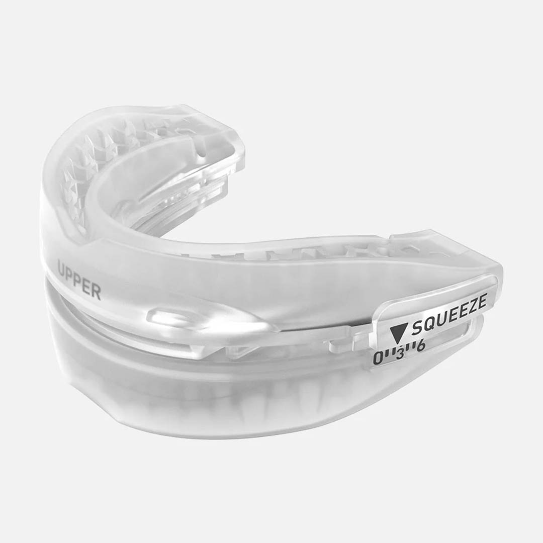 A SnoreRx anti-snoring mouthpiece.