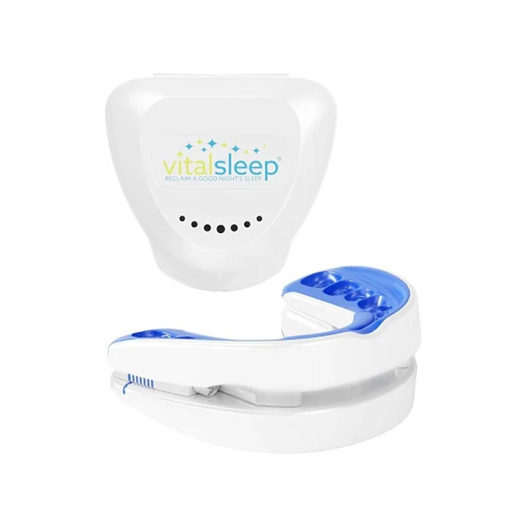 A Vital Sleep anti-snoring mouthpiece.