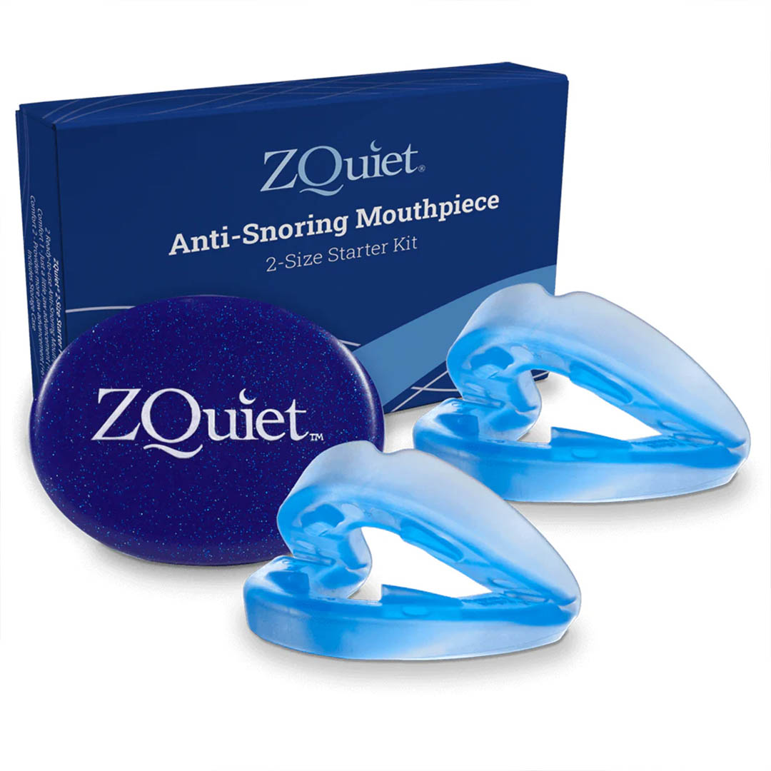 A Zquiet anti-snoring mouthpiece.